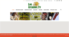 Desktop Screenshot of losarcanos.tv