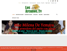 Tablet Screenshot of losarcanos.tv
